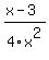 %28x+-+3%29%2F4x%5E2