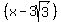 %28x+-+3sqrt%283%29%29