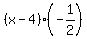 %28x+-+4%29%28-1%2F2%29