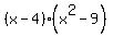 %28x+-+4%29%28x%5E2+-+9%29