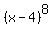 %28x+-+4%29%5E8