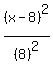 %28x+-+8%29%5E2%2F%288%29%5E2
