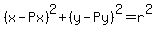 %28x+-+Px%29%5E2+%2B+%28y-Py%29%5E2+=+r%5E2