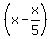 %28x+-+x%2F5%29