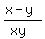 %28x+-+y%29%2F%28xy%29