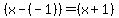 %28x-%28-1%29%29=%28x%2B1%29%29
