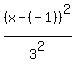 %28x-%28-1%29%29%5E2%2F3%5E2
