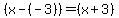 %28x-%28-3%29%29=%28x%2B3%29