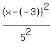 %28x-%28-3%29%29%5E2%2F5%5E2