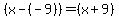%28x-%28-9%29%29=%28x%2B9%29