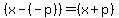 %28x-%28-p%29%29=%28x%2Bp%29