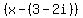 %28x-%283-2i%29%29