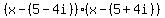 %28x-%285-4i%29%29%28x-%285%2B4i%29%29