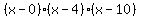%28x-0%29%28x-4%29%28x-10%29