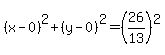 %28x-0%29%5E2%2B%28y-0%29%5E2=%2826%2F13%29%5E2