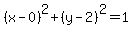 %28x-0%29%5E2%2B%28y-2%29%5E2=1