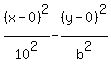 %28x-0%29%5E2%2F10%5E2-%28y-0%29%5E2%2Fb%5E2
