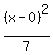 %28x-0%29%5E2%2F7