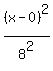 %28x-0%29%5E2%2F8%5E2