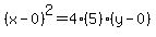 %28x-0%29%5E2=4%285%29%28y-0%29