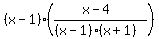 %28x-1%29%28%28x-4%29%2F%28%28x-1%29%28x%2B1%29%29%29