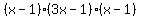 %28x-1%29%283x-1%29%28x-1%29
