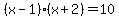 %28x-1%29%28x%2B2%29=10