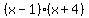 %28x-1%29%28x%2B4%29