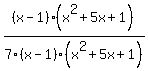 %28x-1%29%28x%5E2%2B5x%2B1%29%2F7%28x-1%29%28x%5E2%2B5x%2B1%29