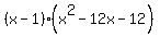 %28x-1%29%28x%5E2-12x-12%29