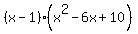 %28x-1%29%28x%5E2-6x%2B10%29