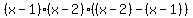 %28x-1%29%28x-2%29%28%28x-2%29+-+%28x-1%29%29