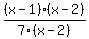 %28x-1%29%28x-2%29%2F7%28x-2%29
