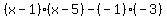 %28x-1%29%28x-5%29-%28-1%29%28-3%29