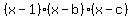 %28x-1%29%28x-b%29%28x-c%29