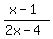 %28x-1%29%2F%282x-4%29