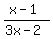 %28x-1%29%2F%283x-2%29