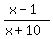 %28x-1%29%2F%28x%2B10%29