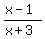 %28x-1%29%2F%28x%2B3%29