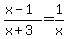 %28x-1%29%2F%28x%2B3%29=1%2Fx