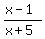 %28x-1%29%2F%28x%2B5%29