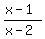 %28x-1%29%2F%28x-2%29