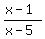 %28x-1%29%2F%28x-5%29
