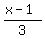 %28x-1%29%2F3