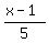 %28x-1%29%2F5