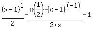 %28x-1%29%5E1%2F2-x%281%2F2%29%28x-1%29%5E-1%2F2%2Fx-1