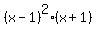 %28x-1%29%5E2%28x%2B1%29