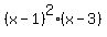 %28x-1%29%5E2%2A%28x-3%29