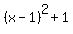 %28x-1%29%5E2%2B1