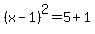 %28x-1%29%5E2=5%2B1